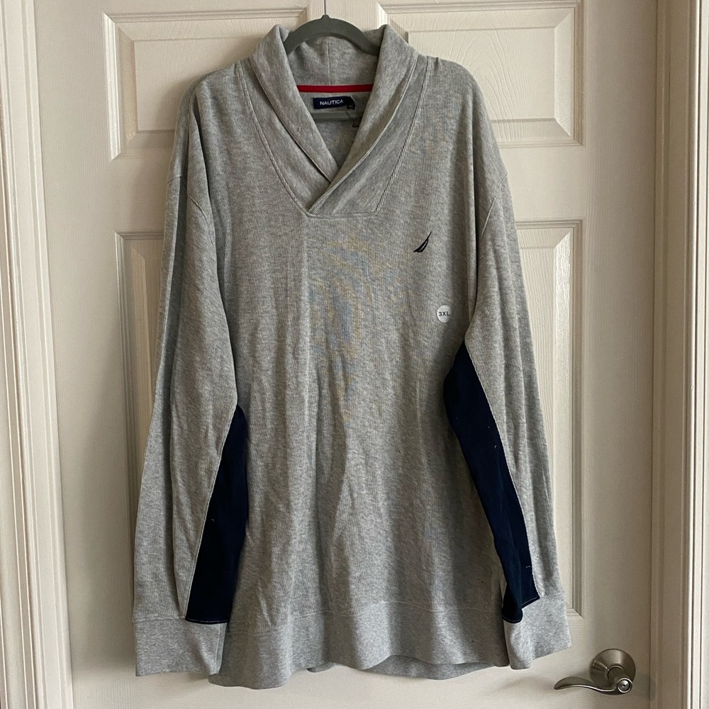 Nautica gray knit pullover. Size 3XL. New with tags.